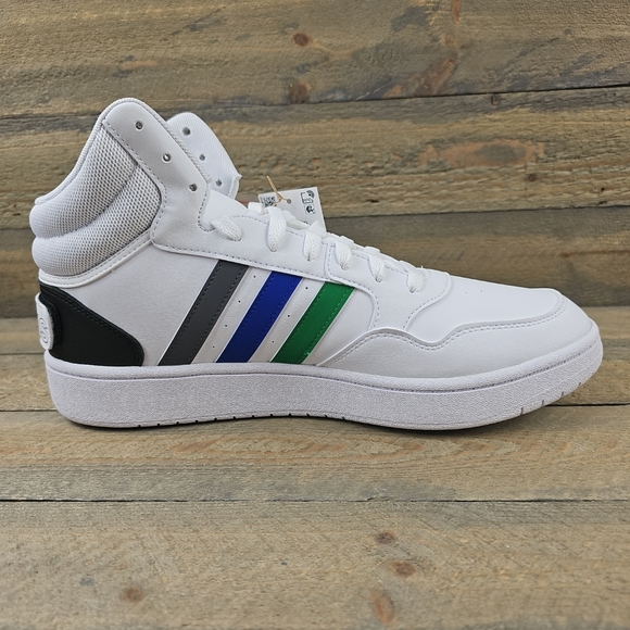 adidas Hoops 3.0 Mid Classic Men's Basketball Shoes - Picture 8 of 10